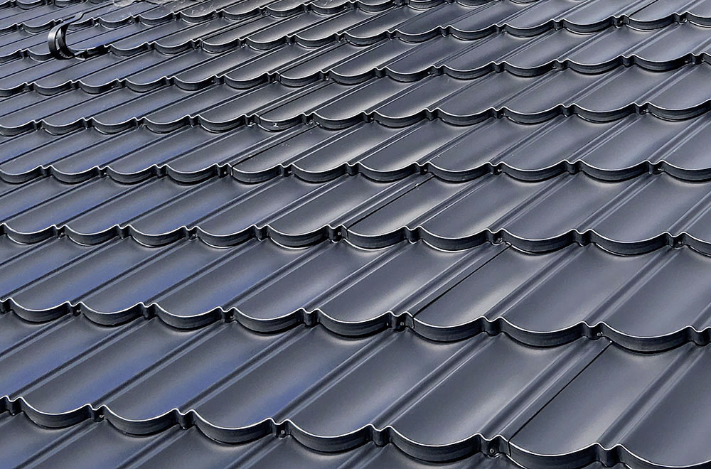 Detailansicht TwinTile Metalldachdoppelpfanne