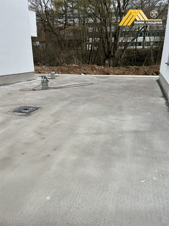 Sanierter und abgedichteter Balkon